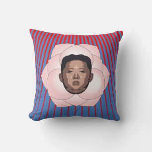 Almofada Kim Jong Un sobre Magnolia e Red Rays