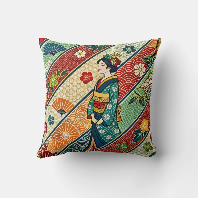 Almofada Kimono art japonais (Verso)