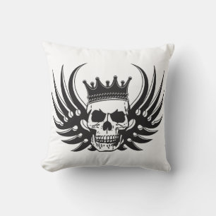 Almofada King Skull com Asas