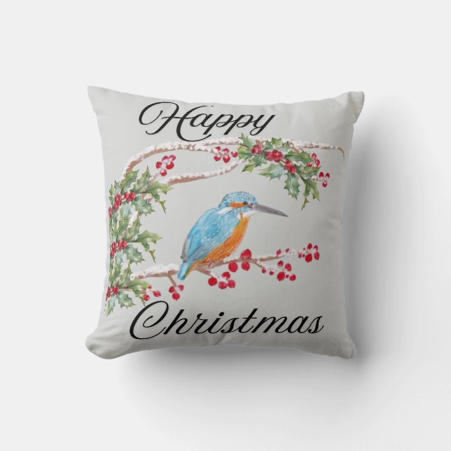 Almofada Kingfisher Christmas (Frente)