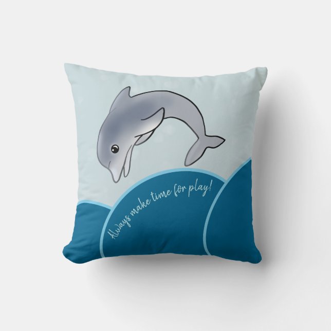 Almofada KiniArt Golfinho Oceano (Frente)