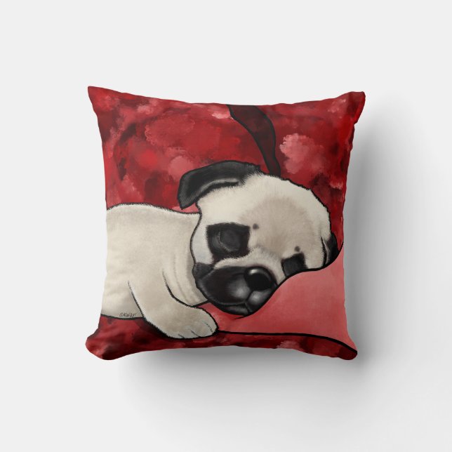 Almofada KiniArt Pug Sonolento (Frente)