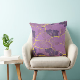 Almofada Kintsugi japonês. Dois lados.