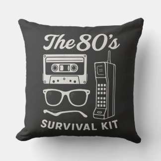 Almofada Kit de Sobrevivência Retro dos Anos 80 Design Esté