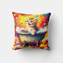 Almofada Kitten Bubble Bath