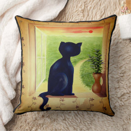 Almofada Kitty in the Window