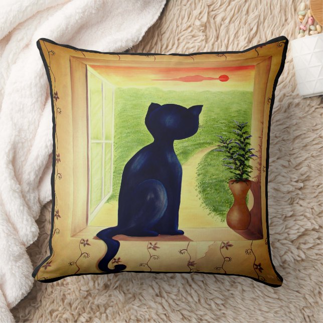 Almofada Kitty in the Window (Cobertor)