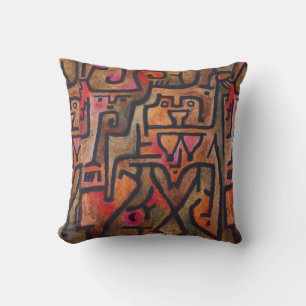 Almofada Klee Abstrato Forest Expressionista Arte Moderna