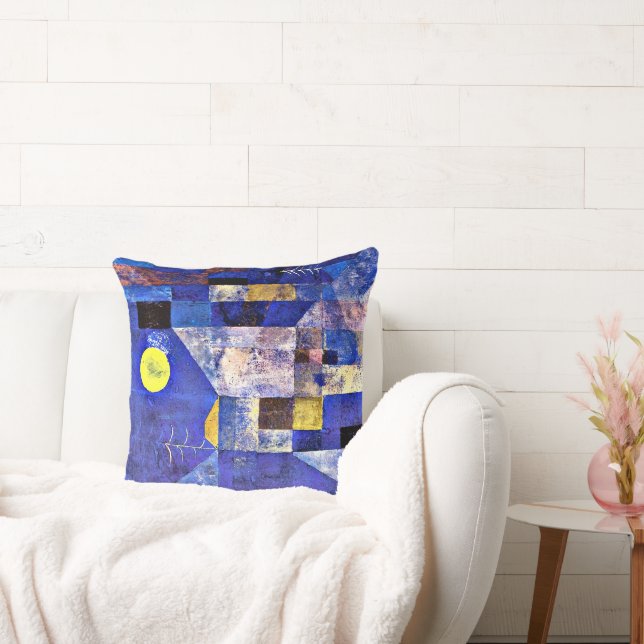 Almofada Klee - Lua, pintura de Paul Klee, (Sofá)