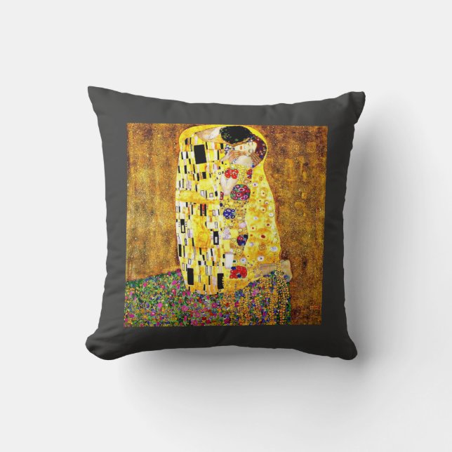 Almofada Klimt art - O Beijo (Frente)