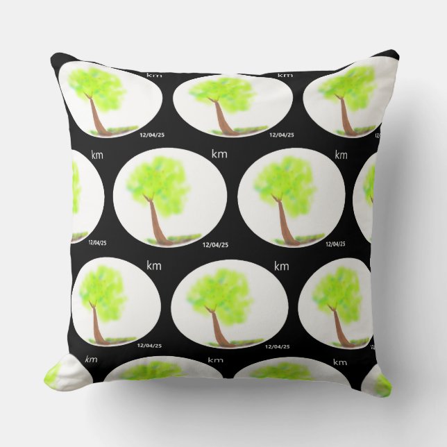 Almofada km tree painting pillow (Frente)