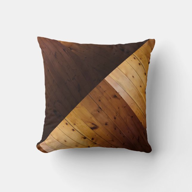 Almofada Knotty Pine Wooden Look (Frente)
