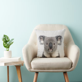 Almofada Koala com Cinza Linen Background