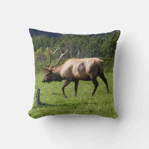 Almofada Kodiak, Alaska Elk Outdoor Foto Desenhada