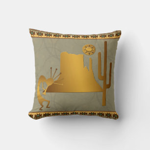 Almofada Kokopelli Mesa e Cactus Set #2