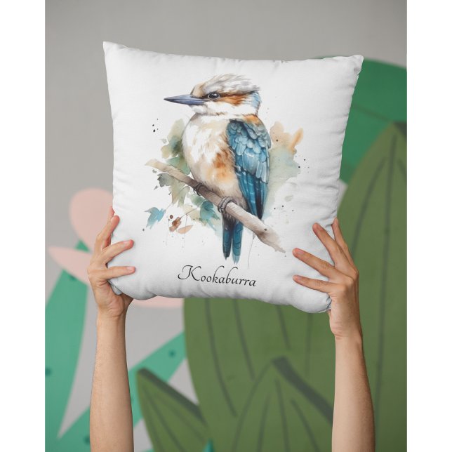 Almofada Kookaburra Azul Verdadeiro, personalizado (Criador carregado)
