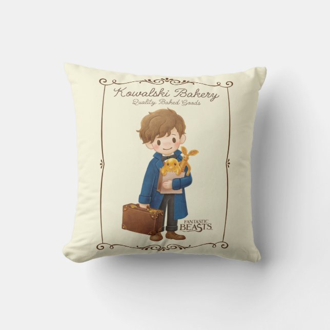 Almofada Kowalski Bakery - Newt Scamander (Frente)