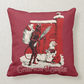 Almofada Krampus travou as crianças impertinentes