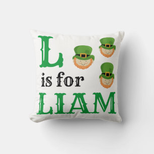 Almofada L é para o bebê Liam