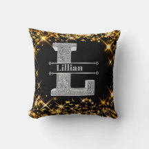 L Inicial De Prata Personalizado Monograma Seu Nom