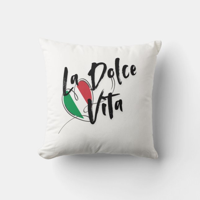 ALMOFADA LA DOLCE VITA ,THE ITALIAN SWEET LIFE (Frente)