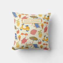 La dolce Vita Verão italiano padrão de praia perso