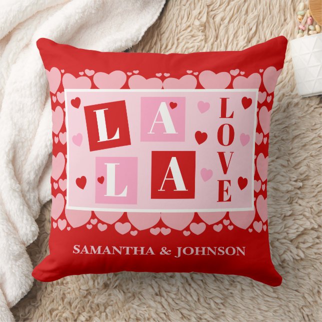 Almofada La La Love Valentine’s Day Personalized (Cobertor)