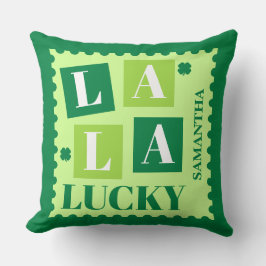 Almofada La La Lucky St. Patrick’s Day Personalized