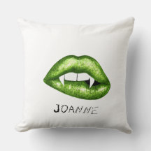 Lábios de vampiros de vidro verde e de dupla face 