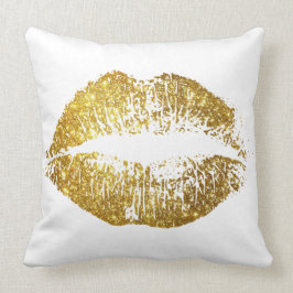 Almofada Lábios Dourados #2 do brilho