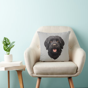 Almofada Labradoodle Black Dog