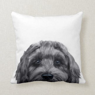 Almofada Labradoodle Black - Pintura original de Miart