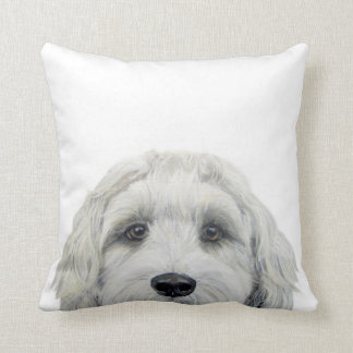 Almofada Labradoodle — quadro original branco por miart