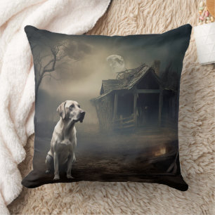 Almofada Labrador Halloween Assustador