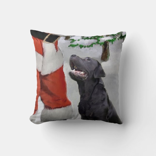 Almofada Labrador Retriever Christmas (Frente)