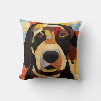 Almofada Labrador Retriever Dog Patchwork Quilt by kedoki