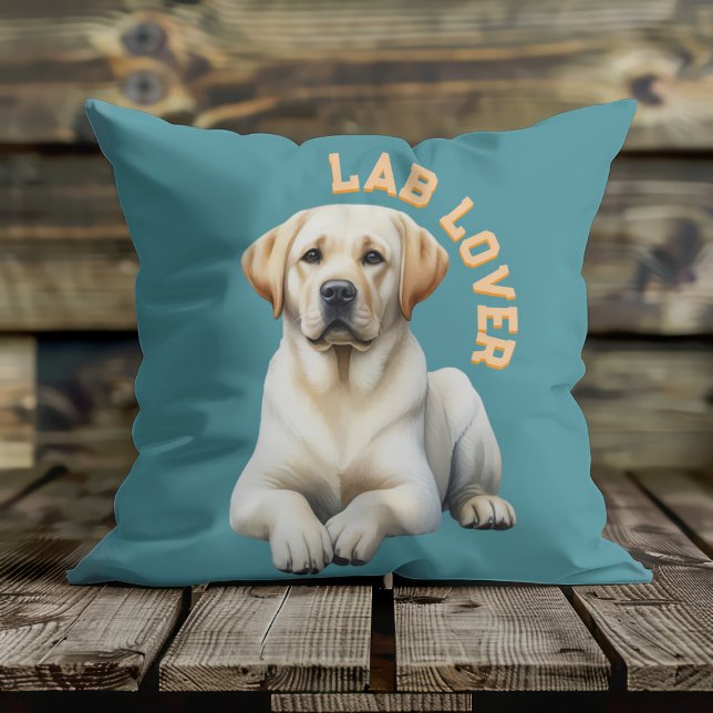Almofada Labrador Retriever Dourado (Criador carregado)
