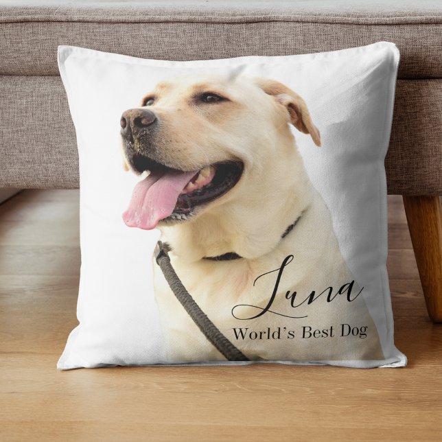 Almofada Labrador Retriever Foto Personalizada Customizada (Criador carregado)