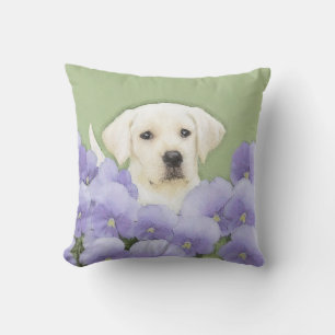 Almofada Labrador Retriever Puppy Pintura Original