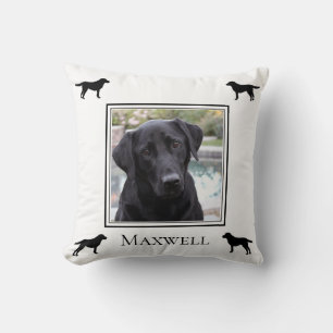 Almofada Labrador Retriever Silhouette com Foto