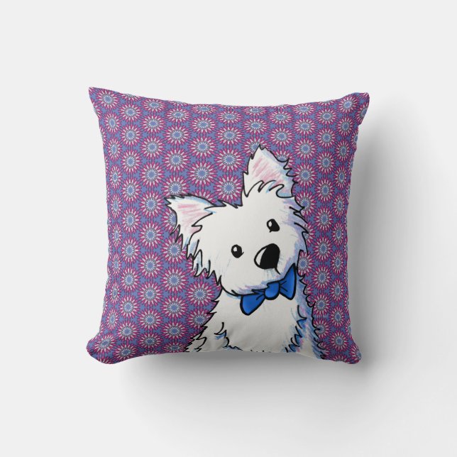 Almofada Laço Borboleta Westie  (Frente)