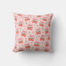 Laço Xadrez Rosa Padrão Floral Morango