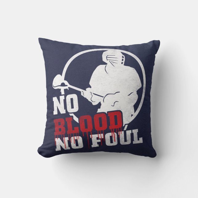 Almofada Lacrosse, Sem Sangue, Sem Nome E Número (Frente)