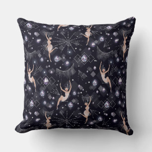 Almofada Lady Flappers Glam Black E Cinza
