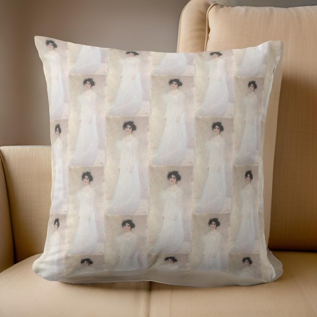 Almofada Lady in White G. Klimt (Criador carregado)