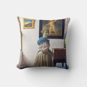 Almofada Lady Standat a Virginal, Johannes Vermeer