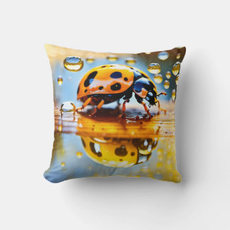 Almofada Ladybug no Travesseiro decorativo de chuva