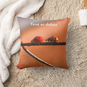 Almofada Ladybugs Siga O Líder Personalizado 
