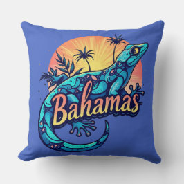 Almofada Lagarto das Bahamas no Caribe