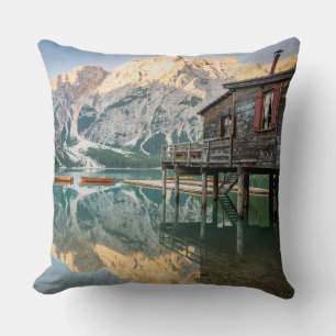 Almofada Lago di Braies, Dolomites, Itália